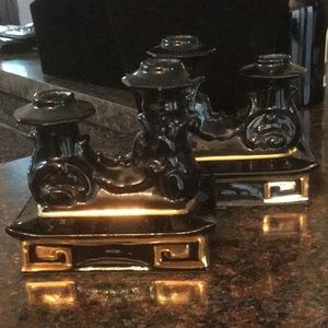 ⭐️AWESOME ⭐️MID CENTURY CANDLE HOLDER SET